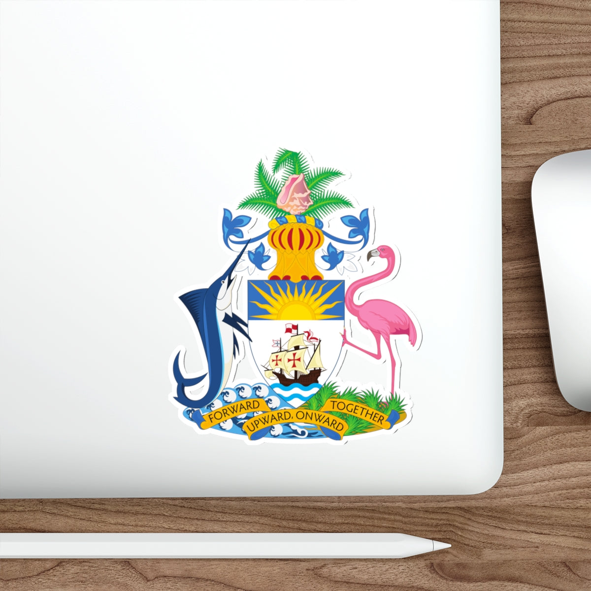 Coat of Arms of The Bahamas STICKER Vinyl Die-Cut Decal-The Sticker Space