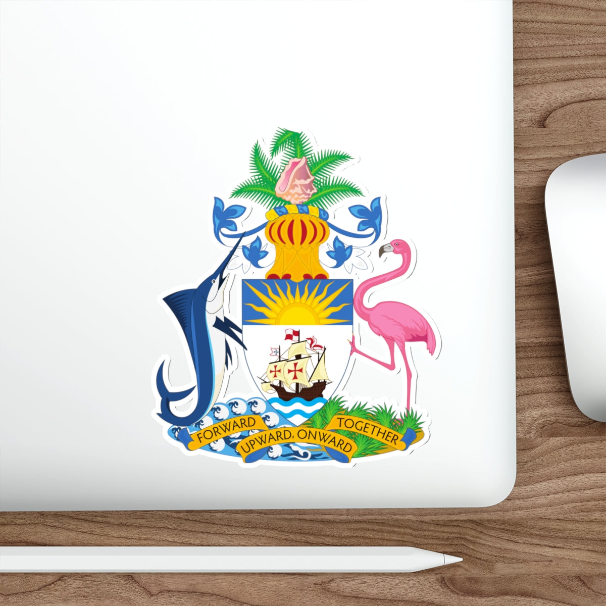 Coat of Arms of The Bahamas STICKER Vinyl Die-Cut Decal-The Sticker Space