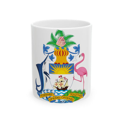 Coat of Arms of The Bahamas - White Coffee Mug