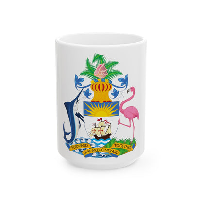 Coat of Arms of The Bahamas - White Coffee Mug