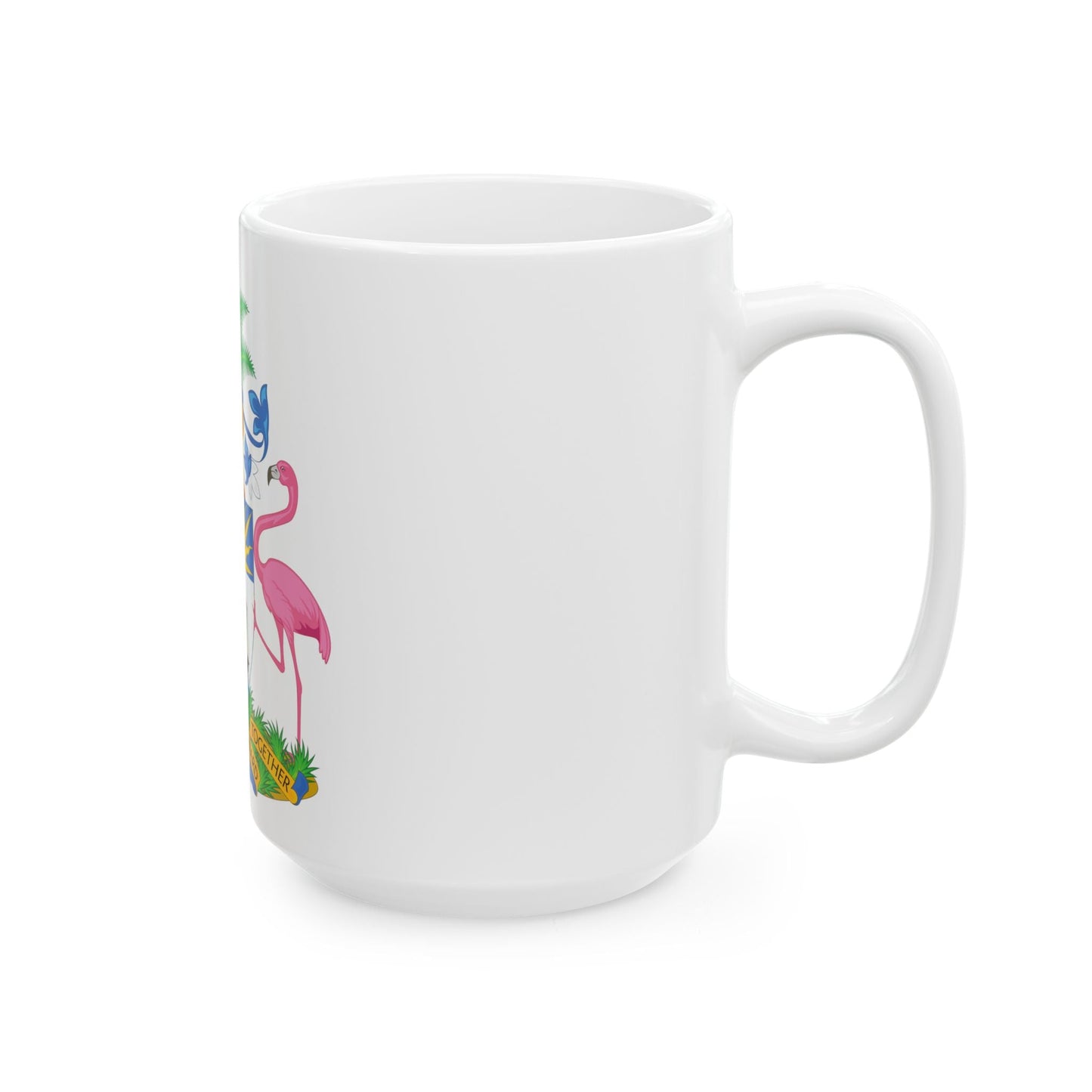 Coat of Arms of The Bahamas - White Coffee Mug