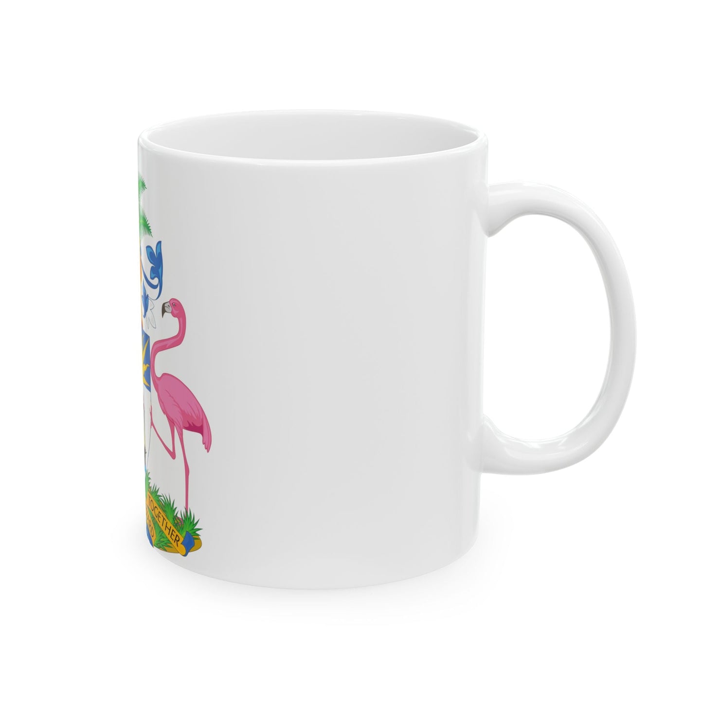 Coat of Arms of The Bahamas - White Coffee Mug