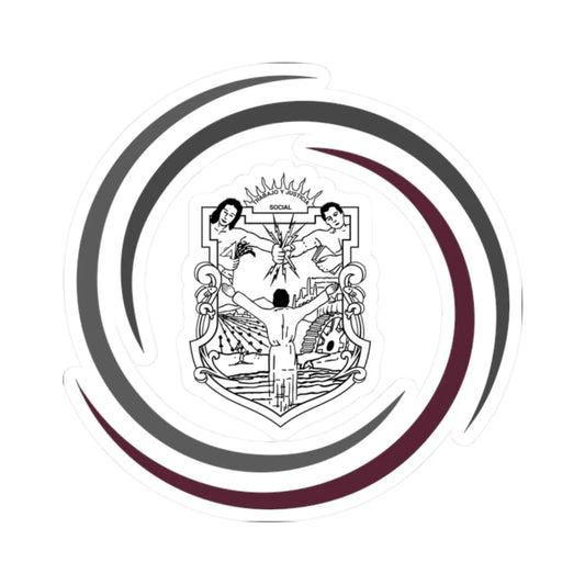 Coat of arms of the Baja California Congress (Mexico) (Coat of Arms) STICKER Vinyl Kiss-Cut Decal 2 Inch White - The Sticker Space