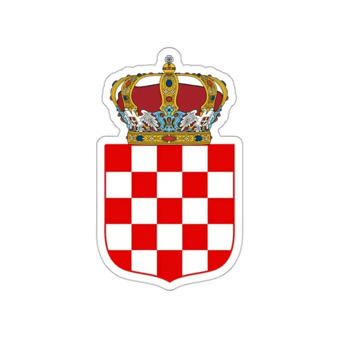 Coat of Arms of the Banate of Croatia STICKER Vinyl Die-Cut Decal - The Sticker Space