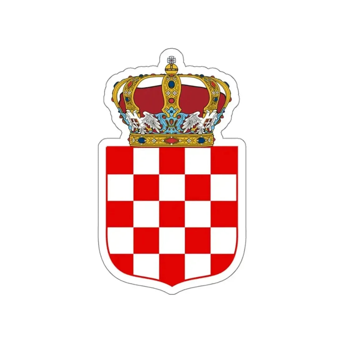 Coat of Arms of the Banate of Croatia STICKER Vinyl Die-Cut Decal - The Sticker Space