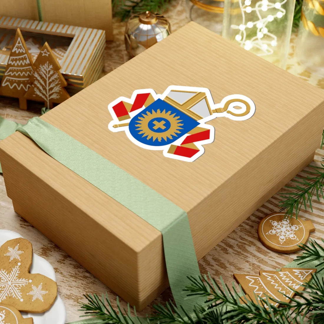 Coat of arms of the bishop of Espoo (Finland) (Coat of Arms) STICKER Vinyl Kiss-Cut Decal - The Sticker Space