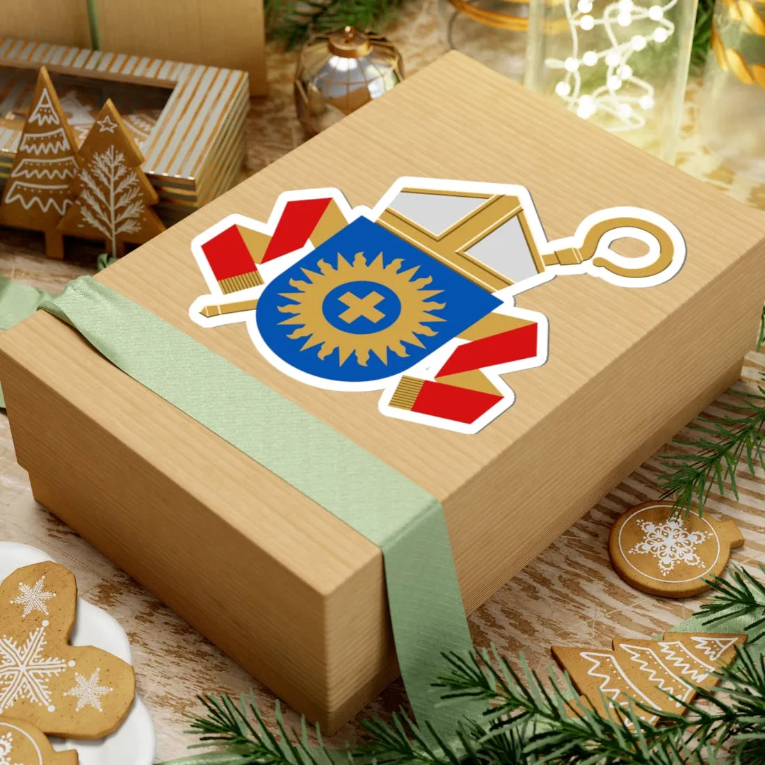 Coat of arms of the bishop of Espoo (Finland) (Coat of Arms) STICKER Vinyl Kiss-Cut Decal - The Sticker Space