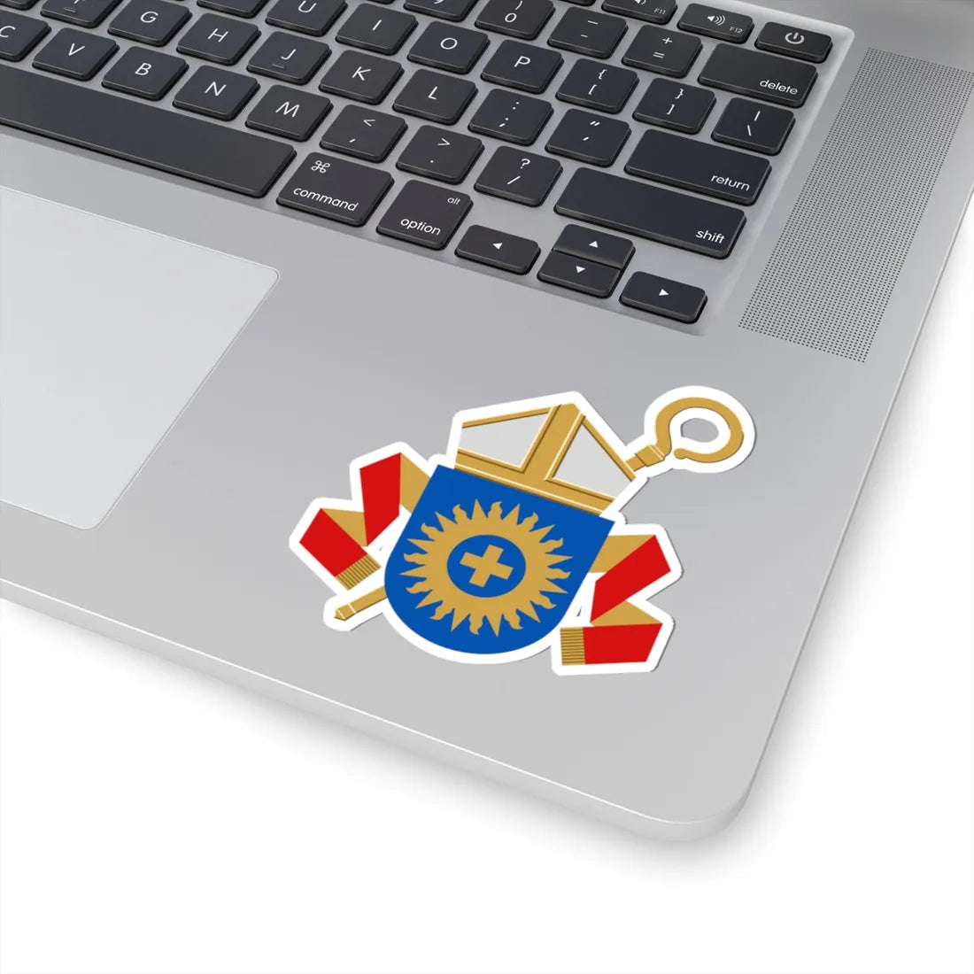 Coat of arms of the bishop of Espoo (Finland) (Coat of Arms) STICKER Vinyl Kiss-Cut Decal - The Sticker Space