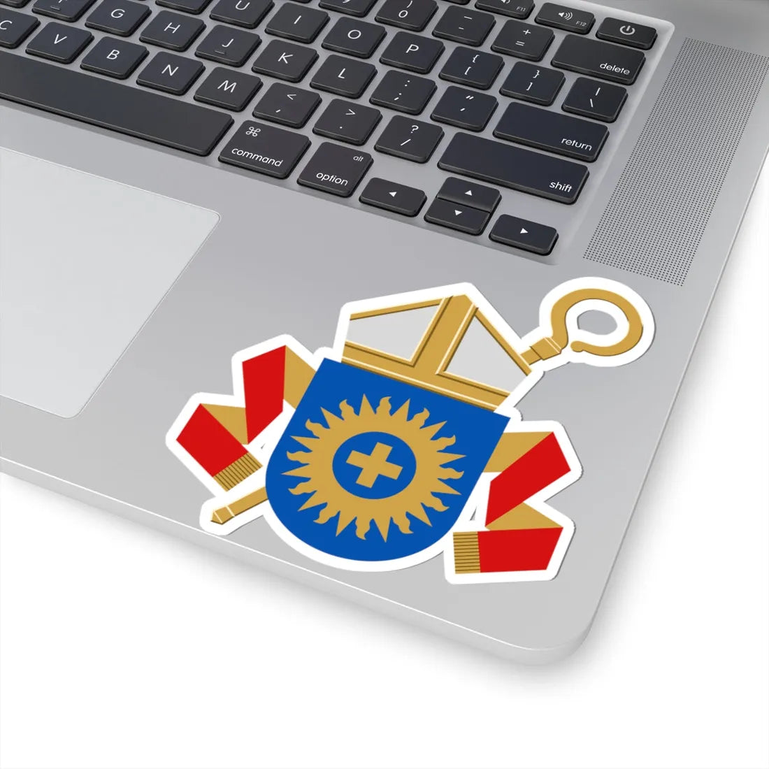 Coat of arms of the bishop of Espoo (Finland) (Coat of Arms) STICKER Vinyl Kiss-Cut Decal - The Sticker Space
