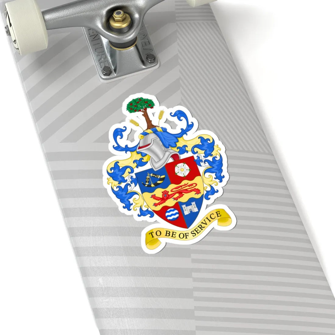 Coat of Arms of the Borough Council of Harrogate (England) (Coat of Arms) STICKER Vinyl Kiss-Cut Decal - The Sticker Space