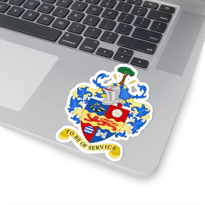 Coat of Arms of the Borough Council of Harrogate (England) (Coat of Arms) STICKER Vinyl Kiss-Cut Decal - The Sticker Space