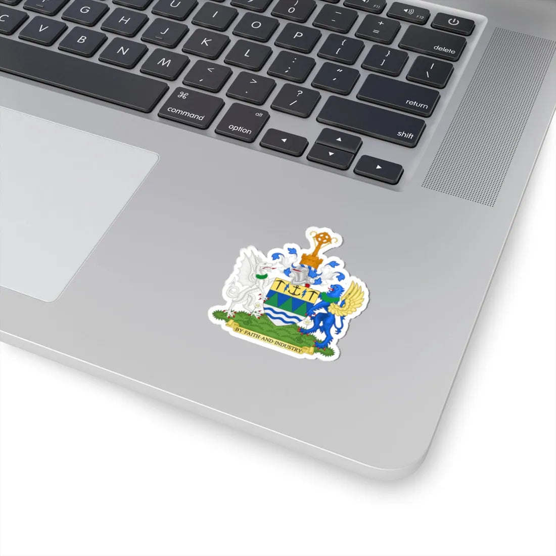 Coat of Arms of the Borough of Copeland (England) (Coat of Arms) STICKER Vinyl Kiss-Cut Decal - The Sticker Space