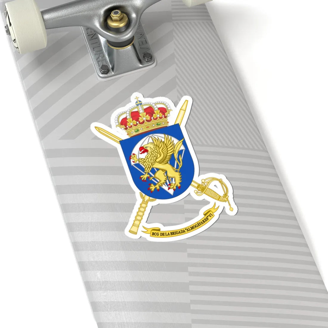 Coat of Arms of the BRIPAC Headquarters Battalion (Spain) (Coat of Arms) STICKER Vinyl Kiss-Cut Decal - The Sticker Space