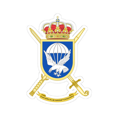 Coat of Arms of the BRIPAC Headquarters (Spain) (Coat of Arms) STICKER Vinyl Kiss-Cut Decal 4 Inch White - The Sticker Space