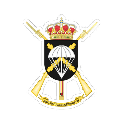 Coat of Arms of the BRIPAC (Spain) (Coat of Arms) STICKER Vinyl Kiss-Cut Decal 6 Inch White - The Sticker Space