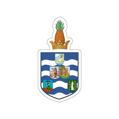 Coat of arms of the British Leeward Islands (1940–1956) STICKER Vinyl Die-Cut Decal - The Sticker Space