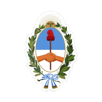Coat of arms of the Buenos Aires Province (Argentina) (Coat of Arms) STICKER Vinyl Kiss-Cut Decal 4 Inch White - The Sticker Space