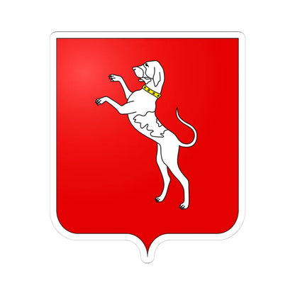 Coat of arms of the Canossa family (Italy) (Coat of Arms) STICKER Vinyl Kiss-Cut Decal 4 Inch White - The Sticker Space