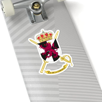 Coat of Arms of the Ceuta General Command Headquarters Battalion (Spain) (Coat of Arms) STICKER Vinyl Kiss-Cut Decal - The Sticker Space