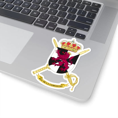 Coat of Arms of the Ceuta General Command Headquarters Battalion (Spain) (Coat of Arms) STICKER Vinyl Kiss-Cut Decal - The Sticker Space