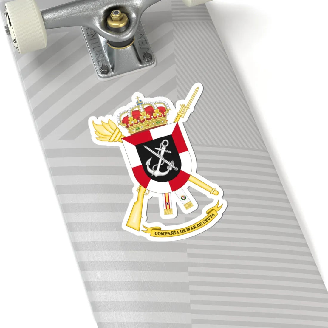 Coat of Arms of the Ceuta Sea Company (Spain) (Coat of Arms) STICKER Vinyl Kiss-Cut Decal - The Sticker Space