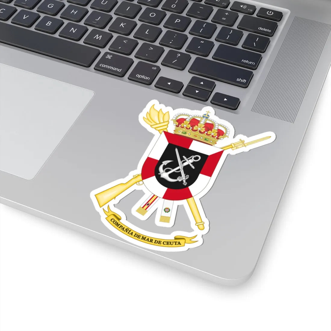 Coat of Arms of the Ceuta Sea Company (Spain) (Coat of Arms) STICKER Vinyl Kiss-Cut Decal - The Sticker Space