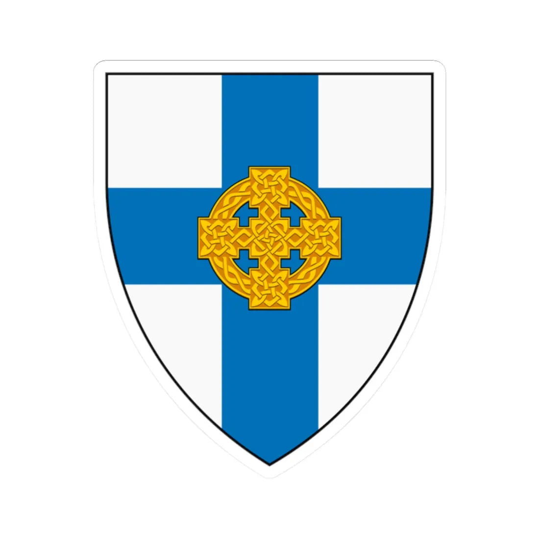 Coat of Arms of the Church in Wales (Spain) (Coat of Arms) STICKER Vinyl Kiss-Cut Decal 2 Inch White - The Sticker Space