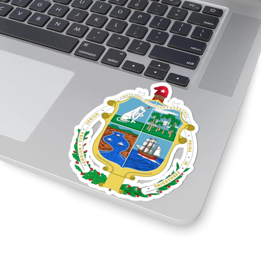 Coat of Arms of the City of Baracoa Cuba (Cuba) (Coat of Arms) STICKER Vinyl Kiss-Cut Decal - The Sticker Space