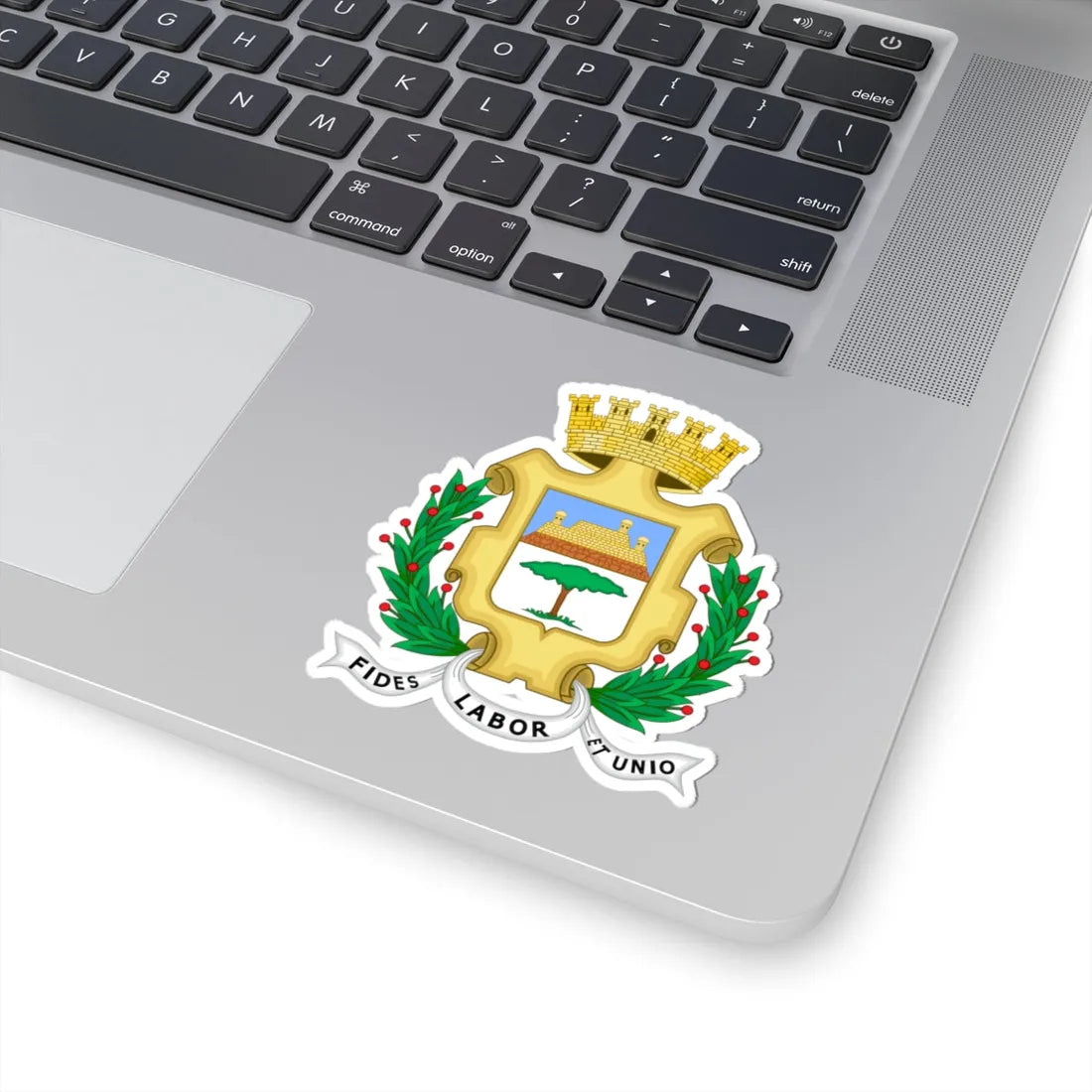 Coat of arms of the city of Cienfuegos Cuba (Cuba) (Coat of Arms) STICKER Vinyl Kiss-Cut Decal - The Sticker Space
