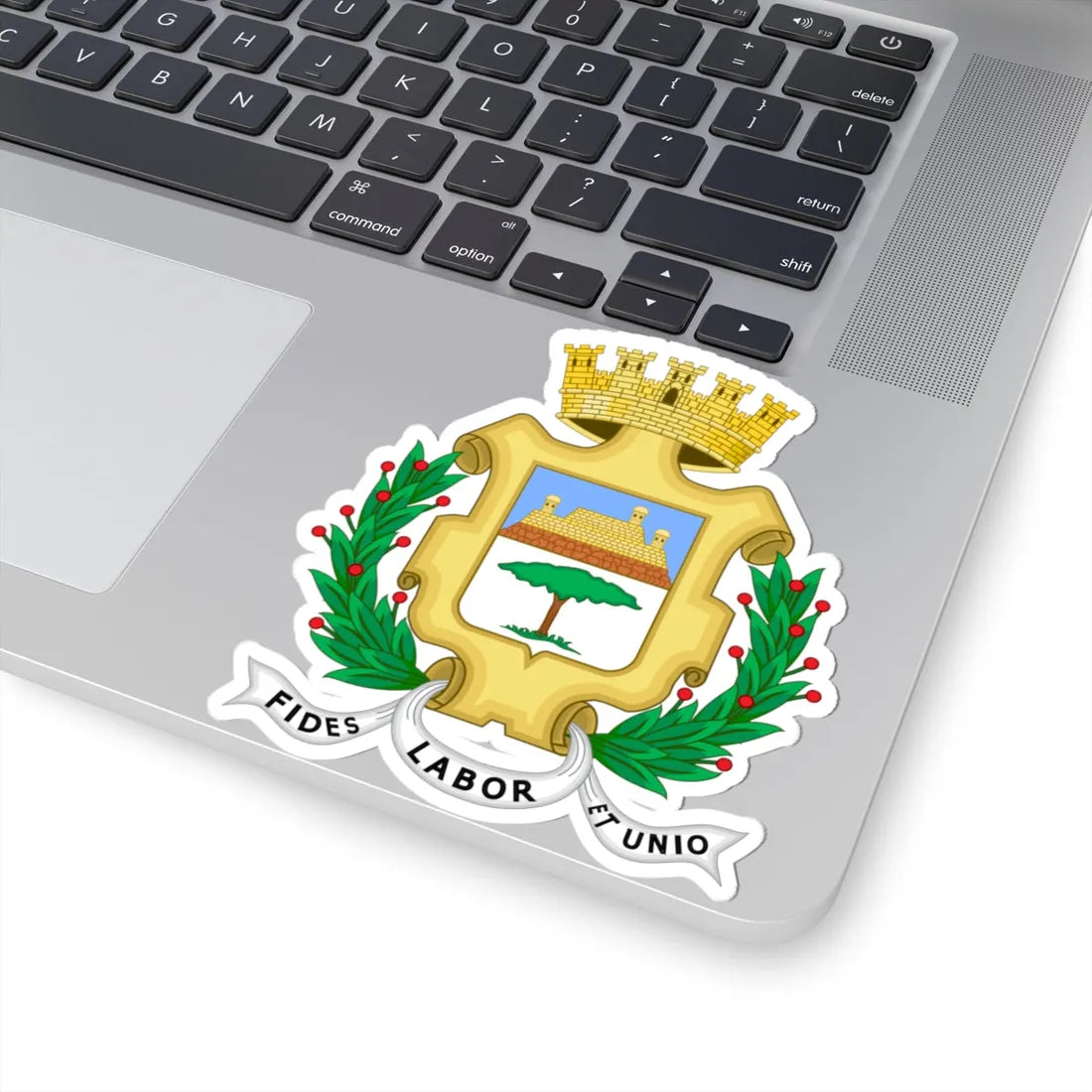 Coat of arms of the city of Cienfuegos Cuba (Cuba) (Coat of Arms) STICKER Vinyl Kiss-Cut Decal - The Sticker Space