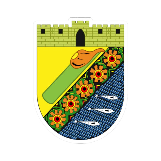 Coat of arms of the City of Pekalongan (Indonesia) (Coat of Arms) STICKER Vinyl Kiss-Cut Decal 2 Inch White - The Sticker Space