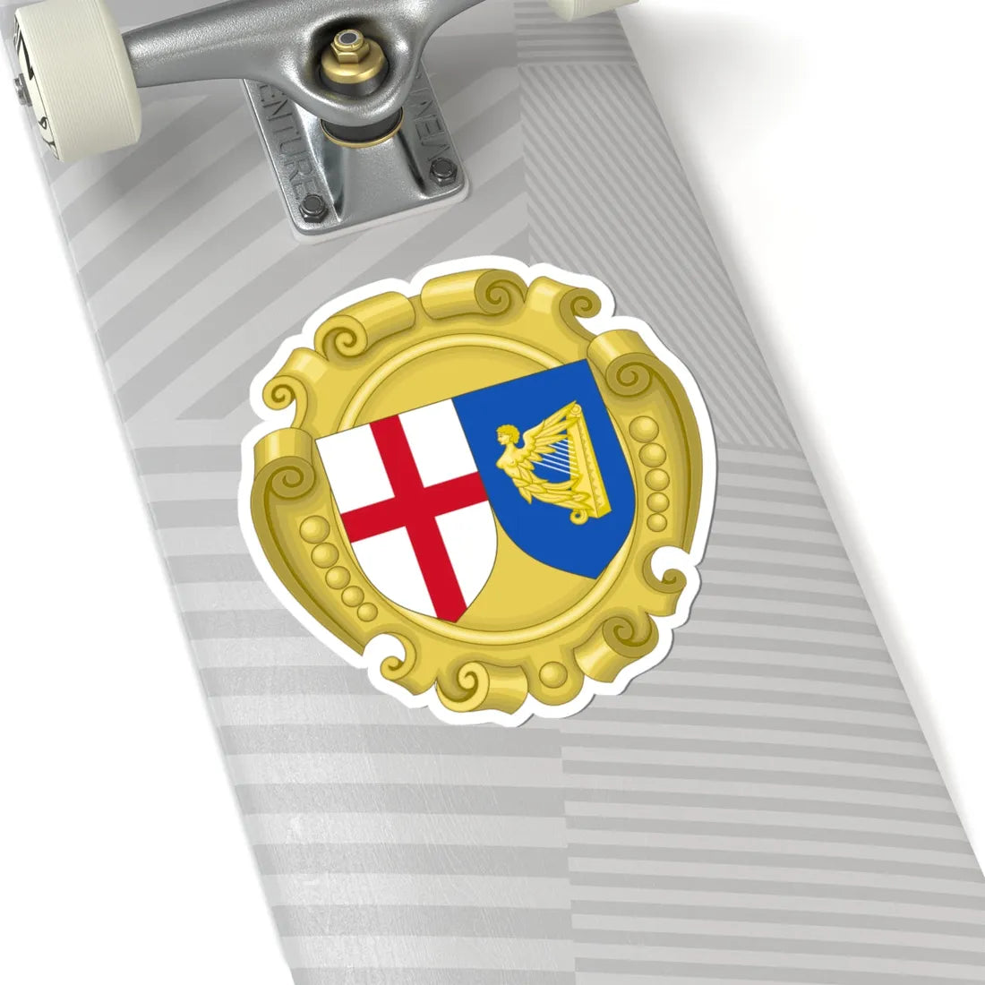 Coat of Arms of the Commonwealth of England (Ireland) (Coat of Arms) STICKER Vinyl Kiss-Cut Decal - The Sticker Space
