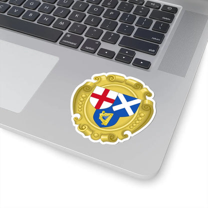 Coat of Arms of the Commonwealth of England Scotland and Ireland (Ireland) (Coat of Arms) STICKER Vinyl Kiss-Cut Decal - The Sticker Space