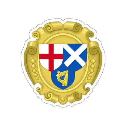 Coat of Arms of the Commonwealth of England, Scotland and Ireland STICKER Vinyl Die-Cut Decal 5 Inch - The Sticker Space