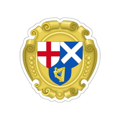 Coat of Arms of the Commonwealth of England, Scotland and Ireland STICKER Vinyl Die-Cut Decal - The Sticker Space