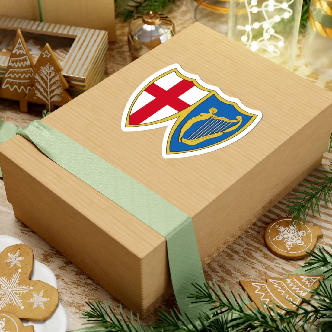 Coat of arms of the Commonwealth of England (United Kingdom) (Coat of Arms) STICKER Vinyl Kiss-Cut Decal - The Sticker Space