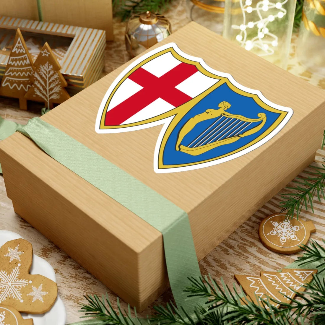 Coat of arms of the Commonwealth of England (United Kingdom) (Coat of Arms) STICKER Vinyl Kiss-Cut Decal - The Sticker Space