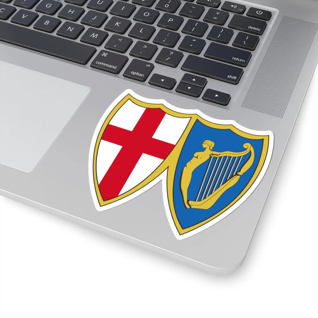 Coat of arms of the Commonwealth of England (United Kingdom) (Coat of Arms) STICKER Vinyl Kiss-Cut Decal - The Sticker Space