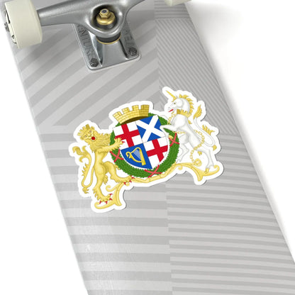 Coat of Arms of the Commonwealth of Great Britain and Northern Ireland (United Kingdom) (Coat of Arms) STICKER Vinyl Kiss-Cut Decal - The Sticker Space