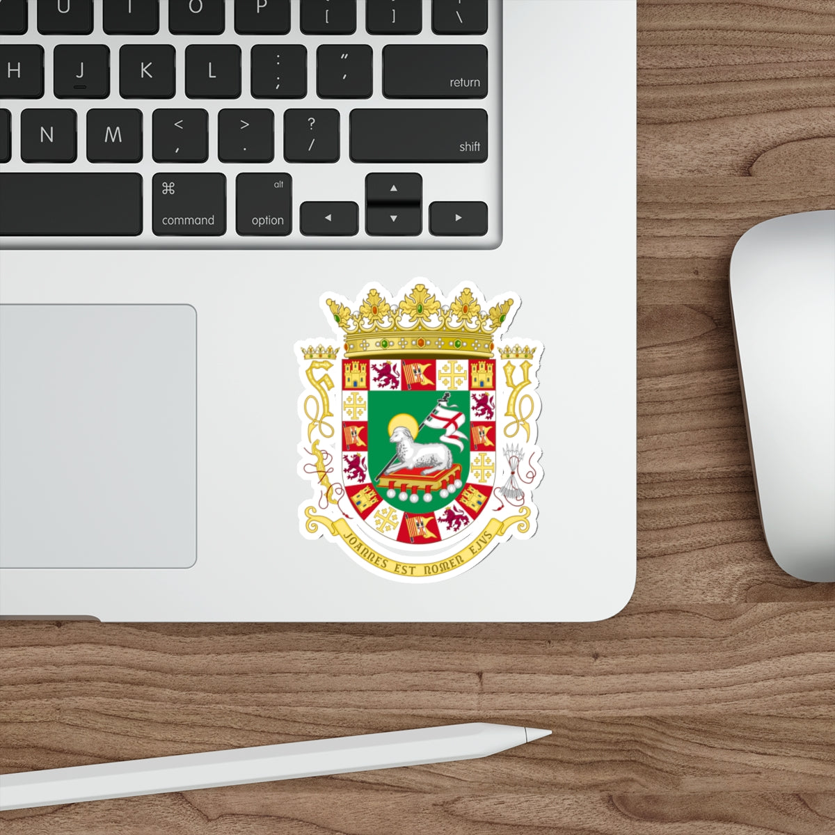 Coat of arms of the Commonwealth of Puerto Rico 2 STICKER Vinyl Die-Cut Decal-The Sticker Space