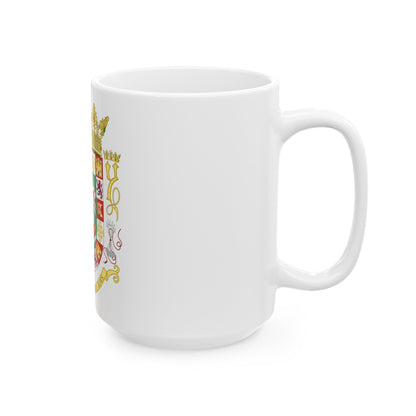 Coat of arms of the Commonwealth of Puerto Rico 2 - White Coffee Mug-The Sticker Space