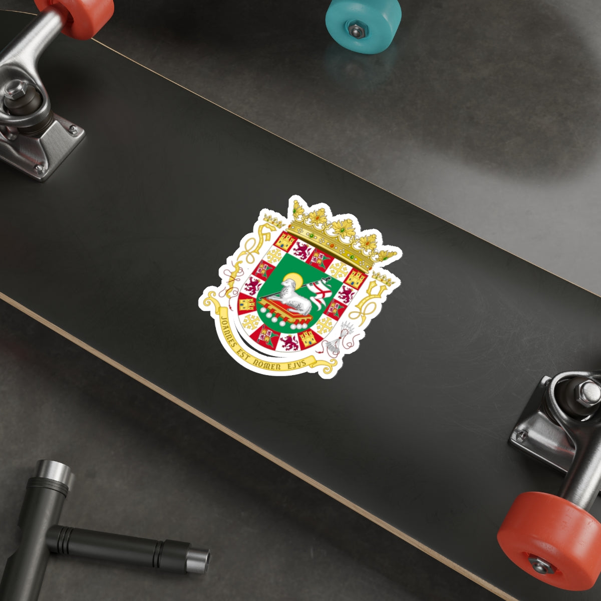 Coat of arms of the Commonwealth of Puerto Rico STICKER Vinyl Die-Cut Decal-The Sticker Space