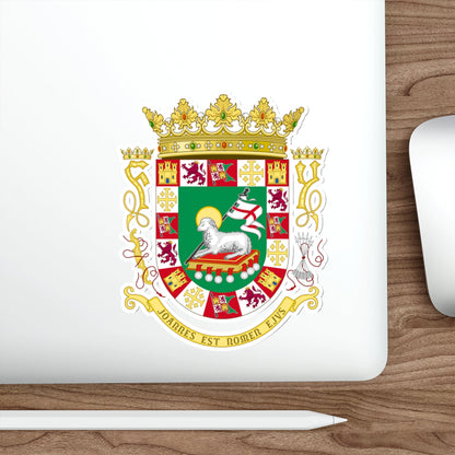 Coat of arms of the Commonwealth of Puerto Rico STICKER Vinyl Die-Cut Decal-The Sticker Space