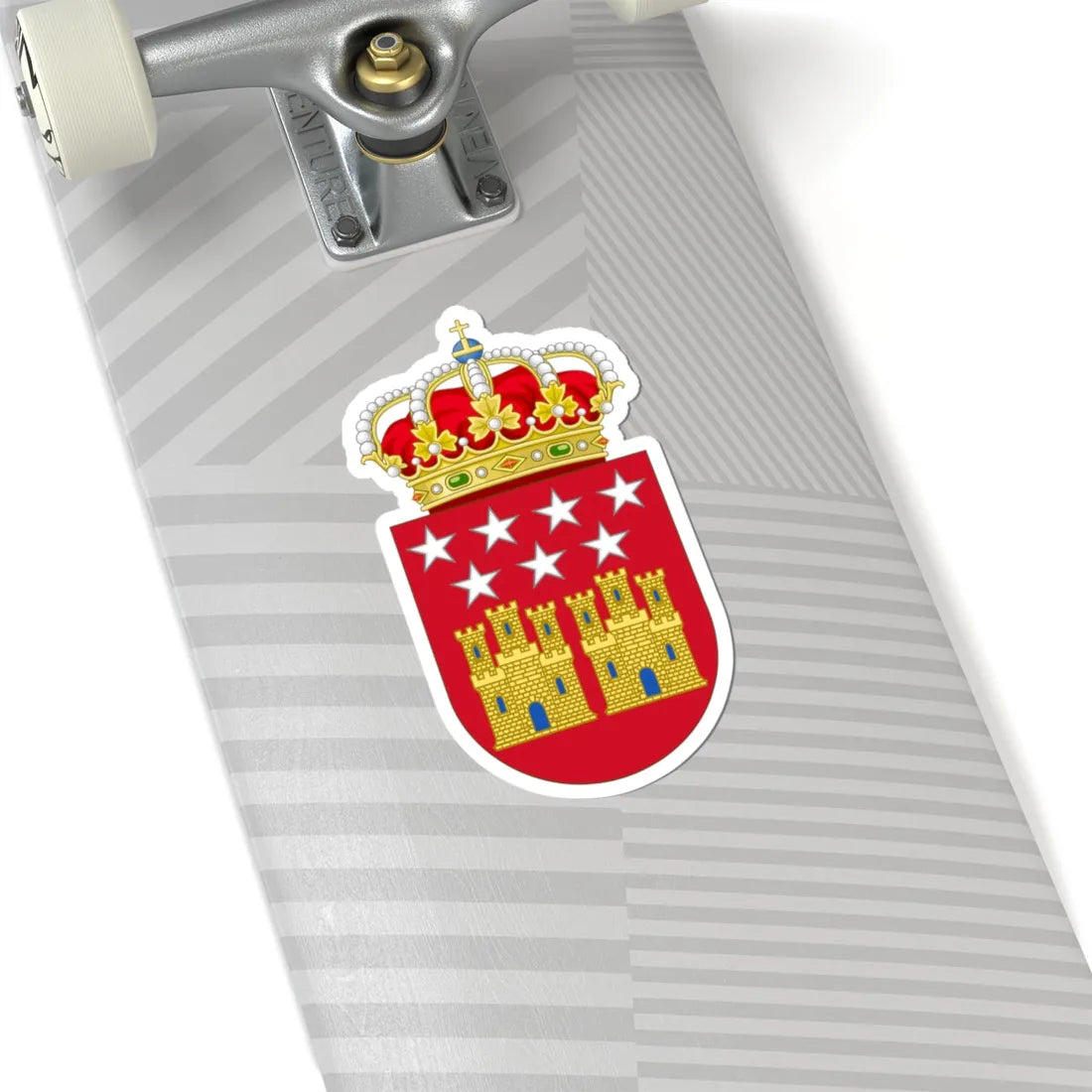 Coat of Arms of the Community of Madrid (Spain) (Coat of Arms) STICKER Vinyl Kiss-Cut Decal - The Sticker Space