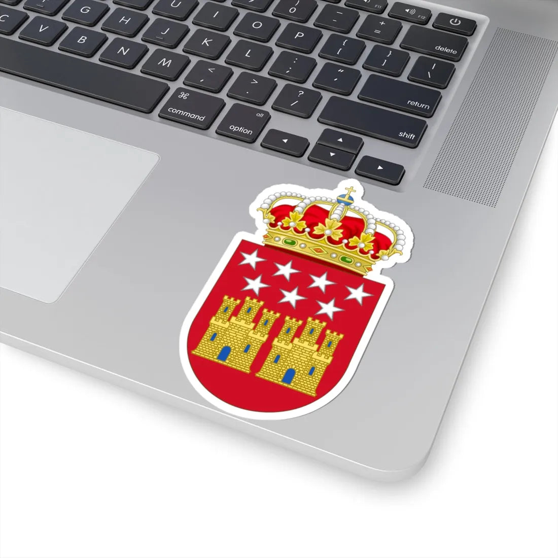 Coat of Arms of the Community of Madrid (Spain) (Coat of Arms) STICKER Vinyl Kiss-Cut Decal - The Sticker Space