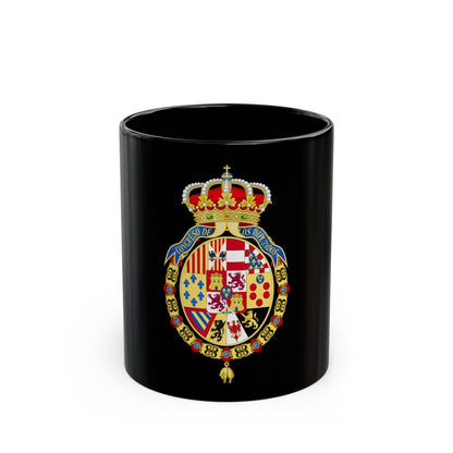 Coat of Arms of the Congress of Spain - Black Coffee Mug-11oz-The Sticker Space