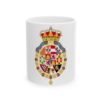 Coat of Arms of the Congress of Spain - White Coffee Mug-11oz-The Sticker Space