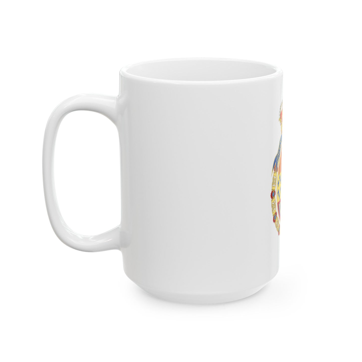 Coat of Arms of the Congress of Spain - White Coffee Mug-The Sticker Space