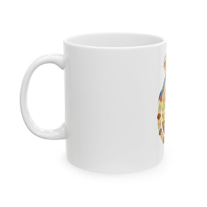 Coat of Arms of the Congress of Spain - White Coffee Mug-The Sticker Space