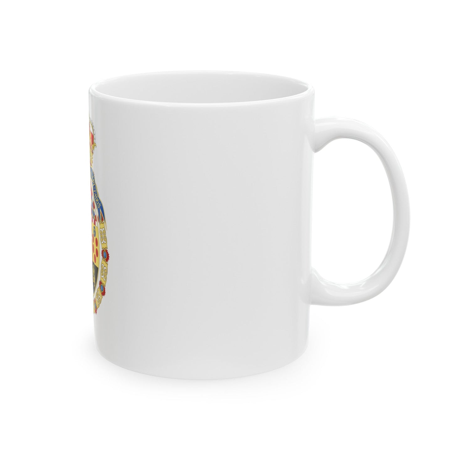 Coat of Arms of the Congress of Spain - White Coffee Mug-The Sticker Space